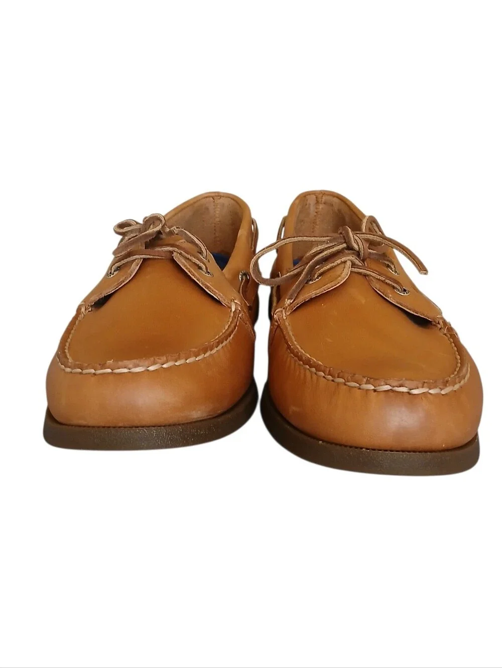 NWOB SPERRY Authentic Original 2 Eye Leather Boat Shoes Men's 15 Tan Topsider
